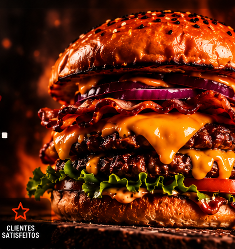 Hambúrguer artesanal Fire Burger